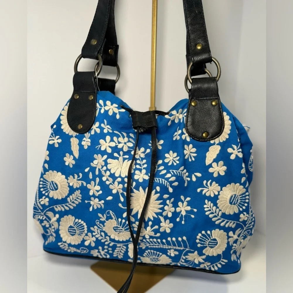 Beautifully embroidered cotton purse